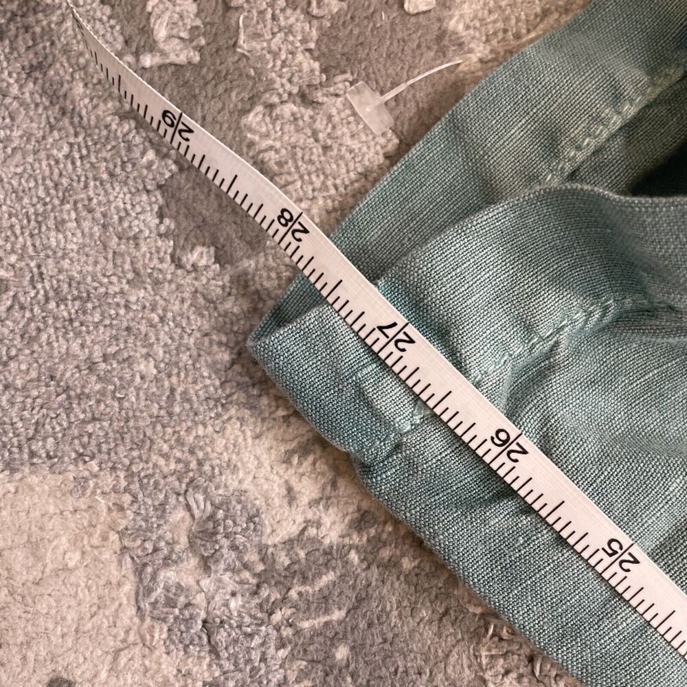 Sundance Women's Size 2P Green Linen‎ Cotton Femme Voyager Cargo Lace Pants - Picture 12 of 15